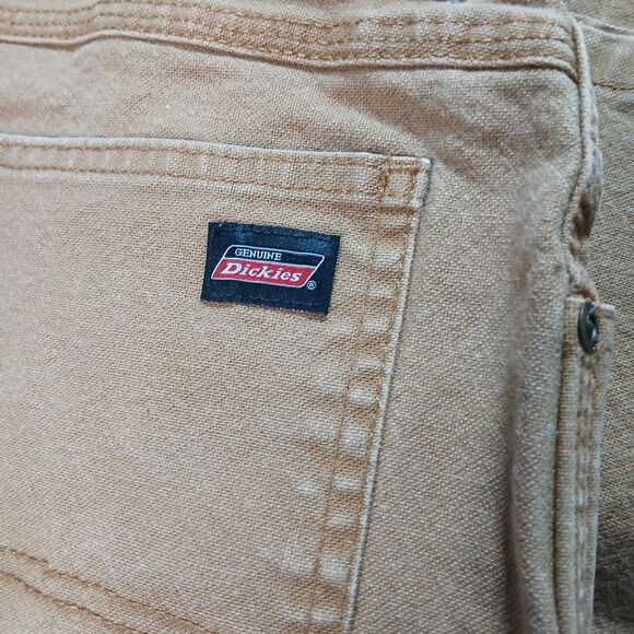 Genuine Dickies Carpenter Work Pants Heavy Duty Khaki Utility Jean Men's 36x32 - Picture 11 of 11